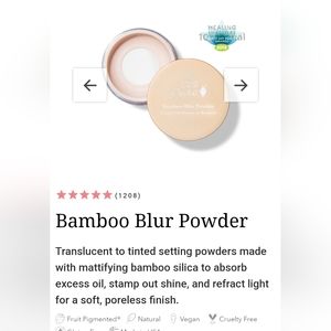 100% pure bamboo blue powder